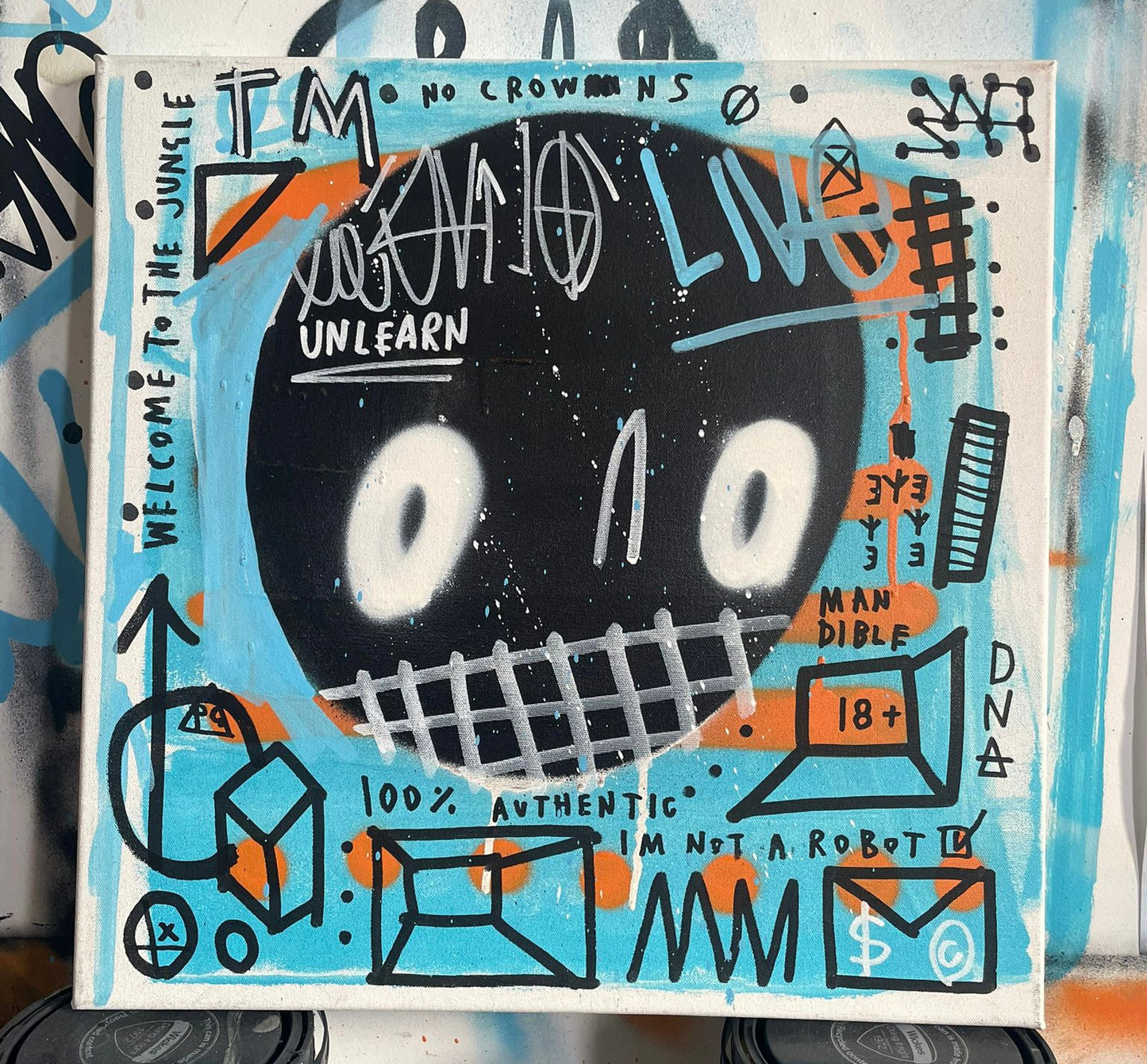 'Left skull (unlearn) /diptych