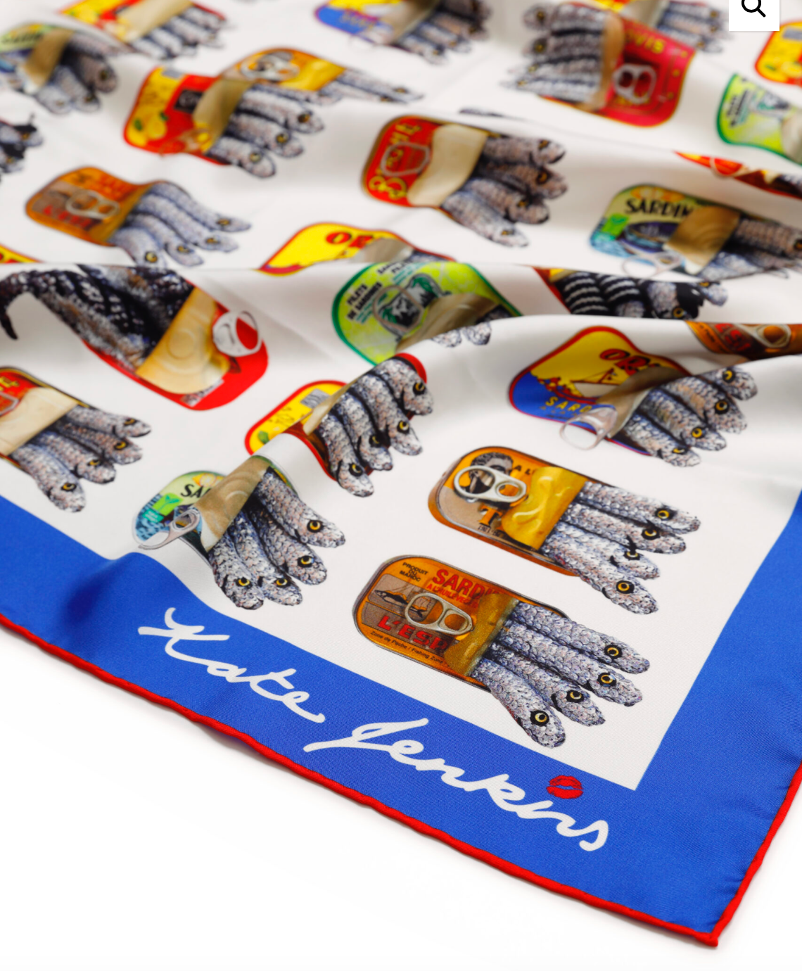 TINS OF FINS SILK WALL HANGING/SCARF