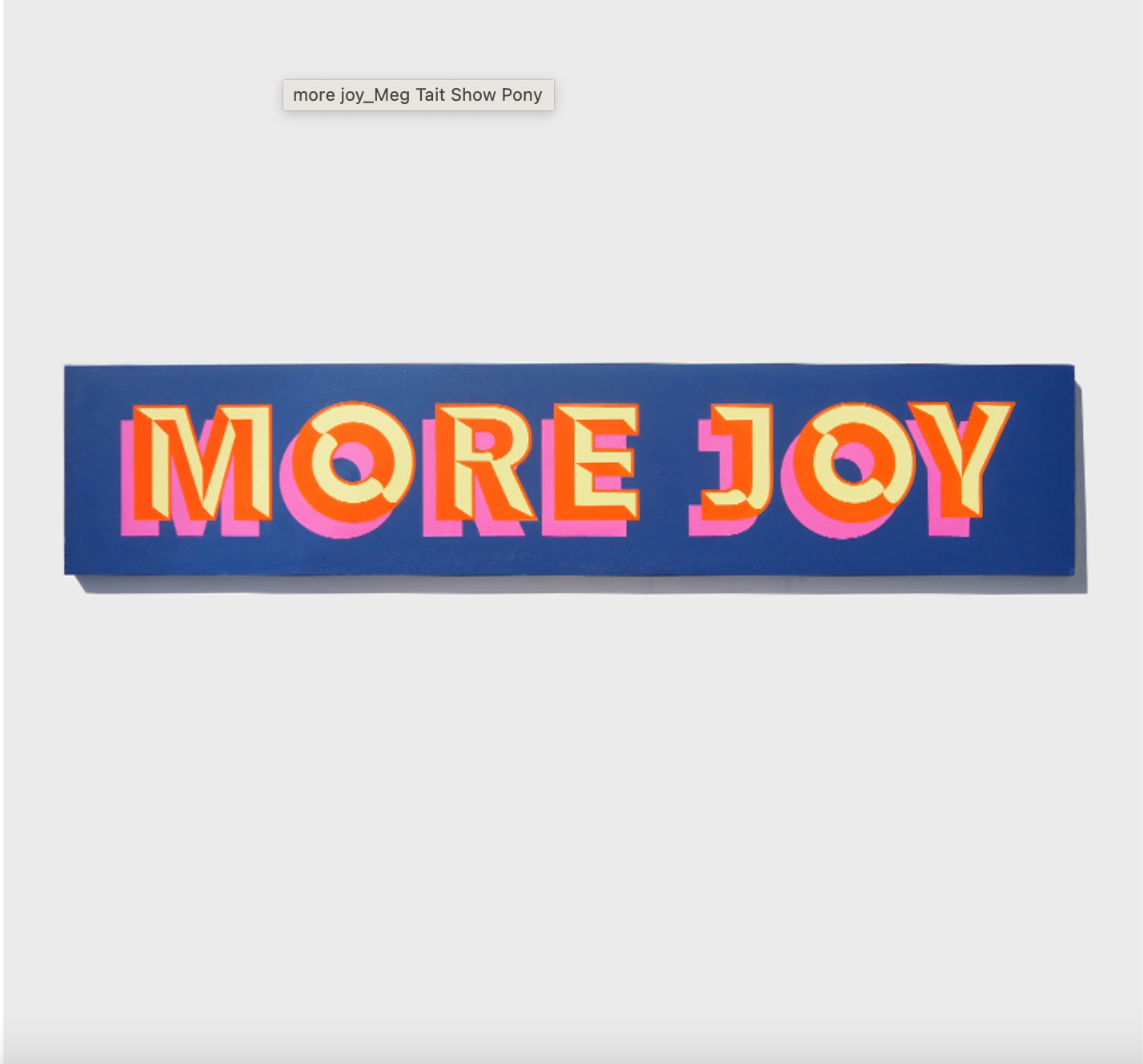 MORE JOY