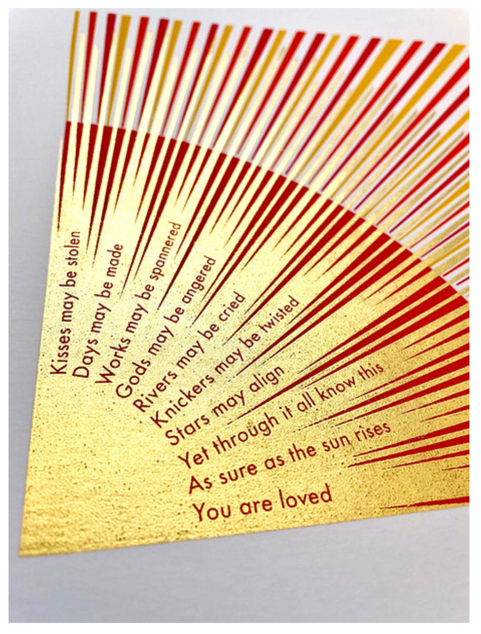 YOU ARE LOVED - Small section framed