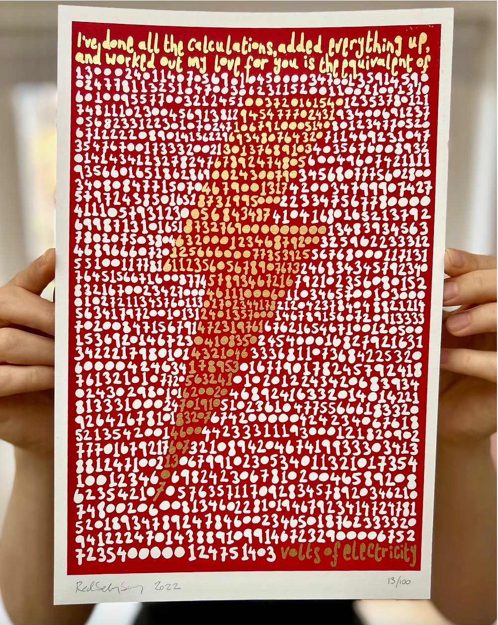 LOVE STRUCK - Small Framed