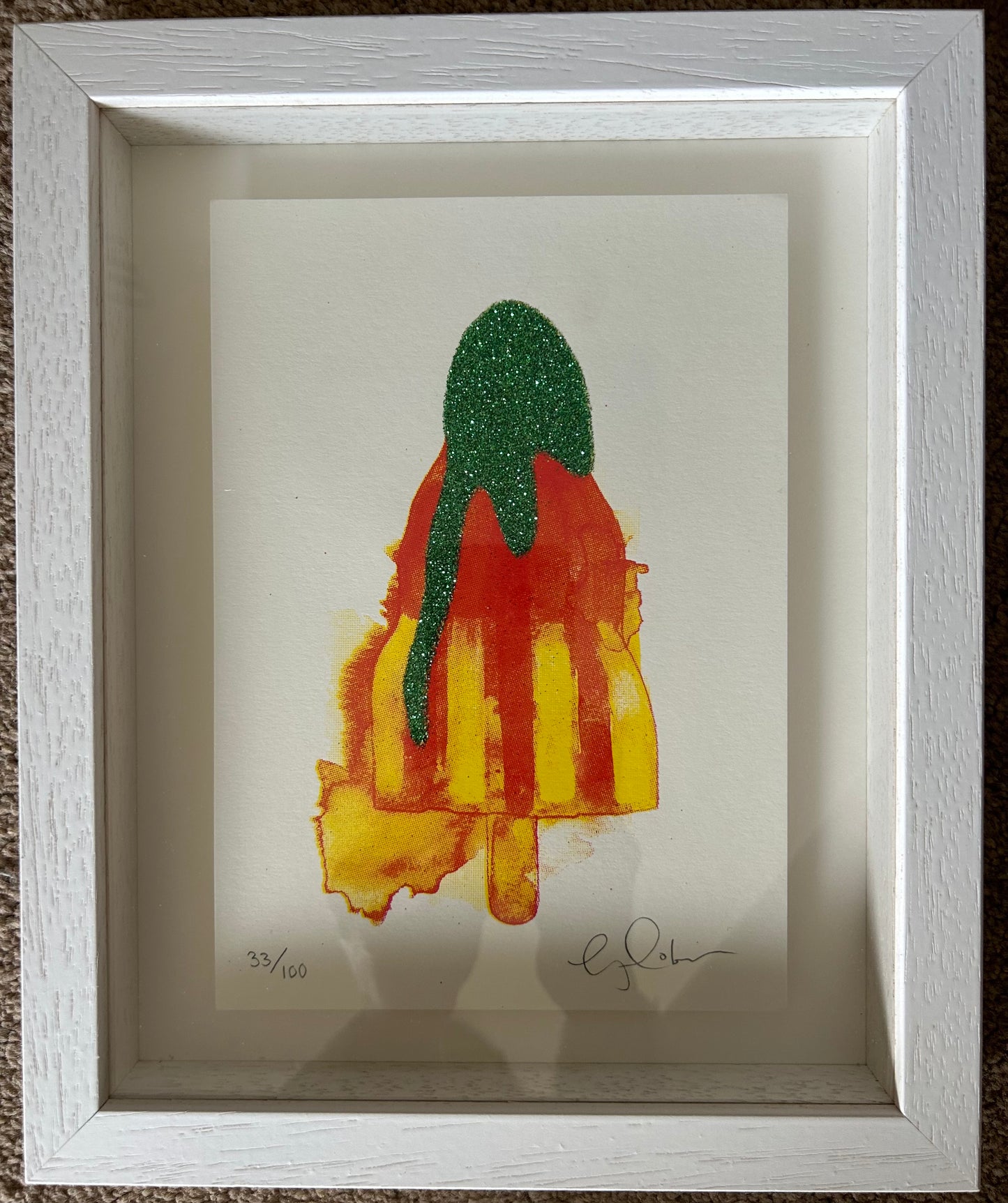 MINI TRAFFIC LIGHT ROCKET - framed