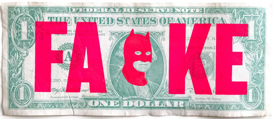 Rich Enough to be Batman - "FAKE" Dollar Note